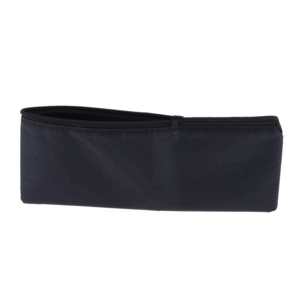 8Pieces Premium Microphone Protective Bags Pouch Zipper Soft Durable Black