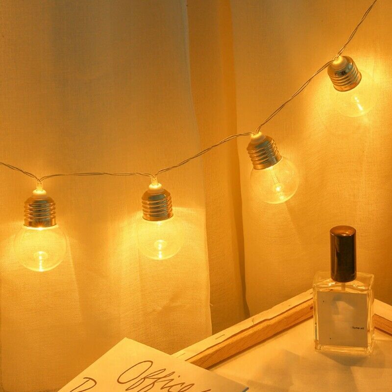 10 LED Fairy Lights 1.5M, Warm White Ball Fairy Lights, Battery, Waterproof K5N7