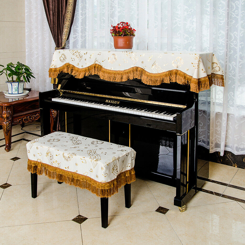 Dustproof Piano Cover, Piano Cloth Half Protective Cover, 151x 35x 118