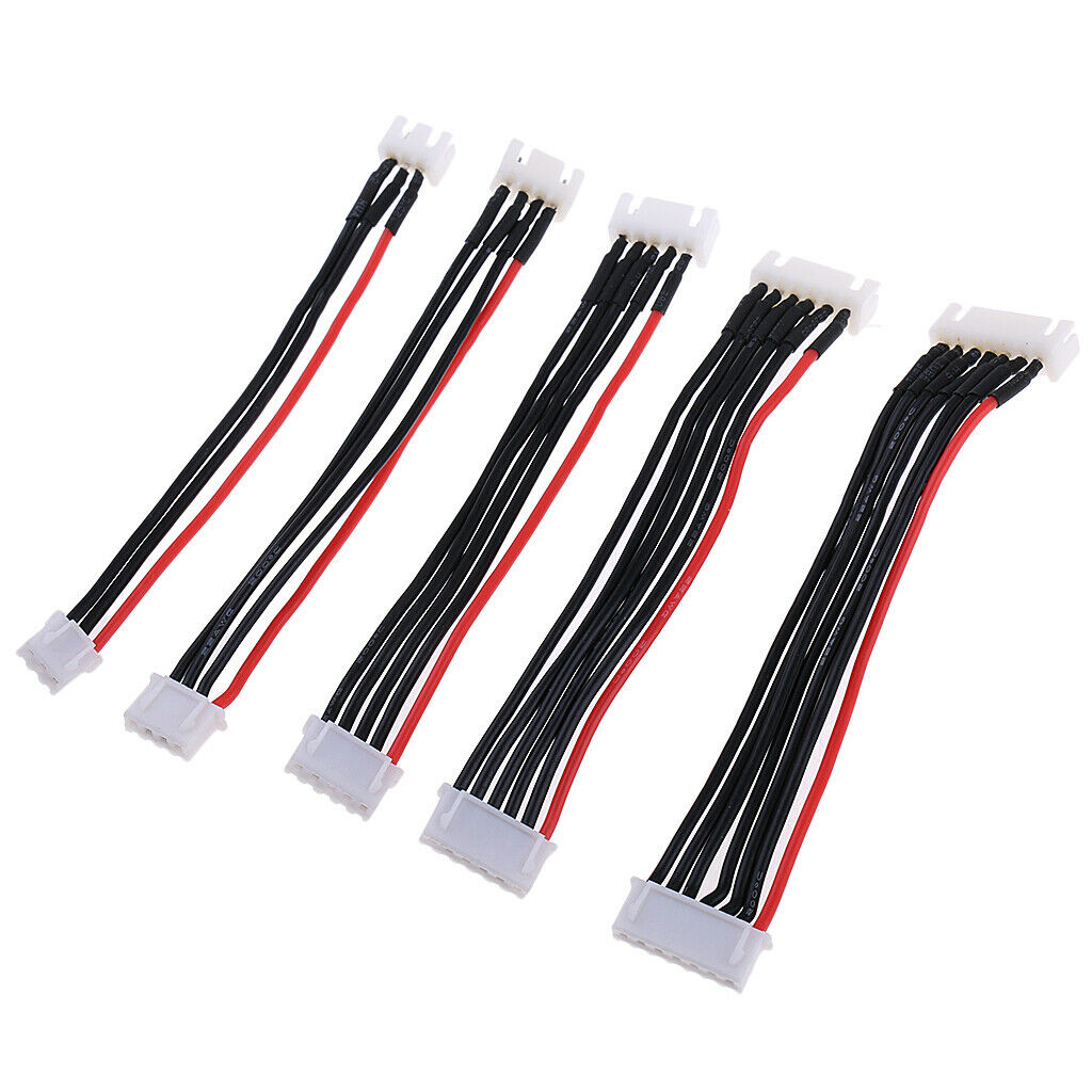 5pcs JST XH 2.54mm Connector Extension Lead Wires Cables 4 inch for RC Lipo