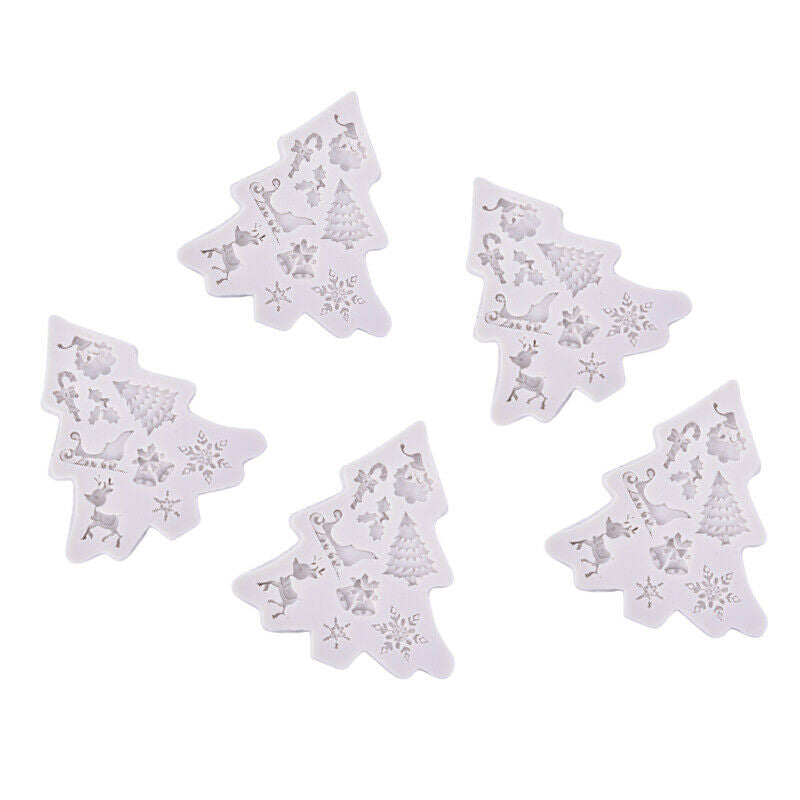 Cake Moulds Mold Silicone Christmas Tree  Fondant Cake Decor Candy Cake ToDD