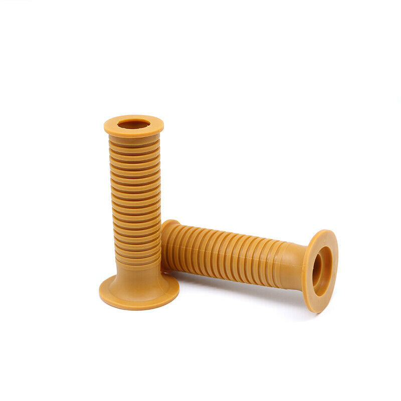 7/8" 22mm Retro Cafe Racer Universal Yellow Rubber Anti-slip Handle Hand Grips