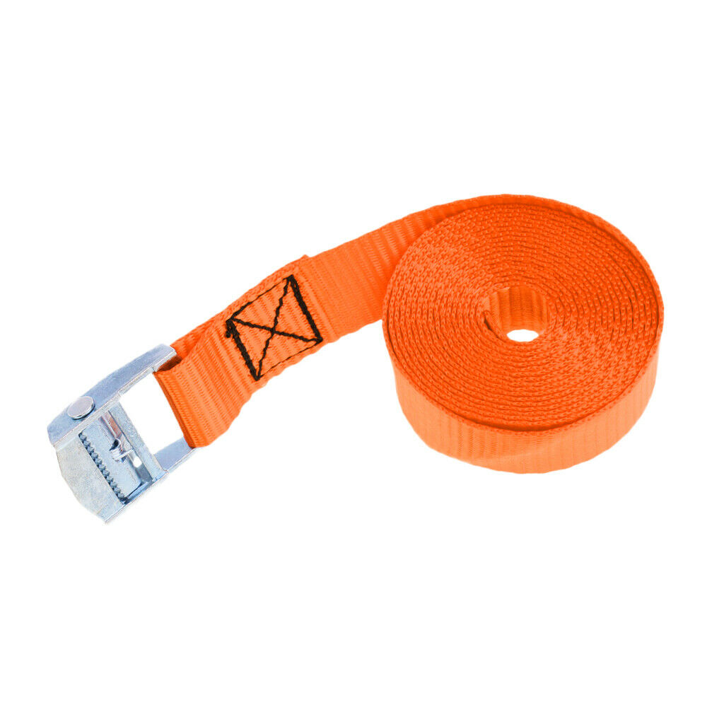 2Pcs Durable Webbing Kayak Cam Tie Down Strap Cargo Luggage Bag Belt With Metal