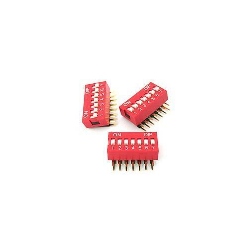 [40pcs] DA-07-DIP DIP Switch DIP 7 Position Hor THT