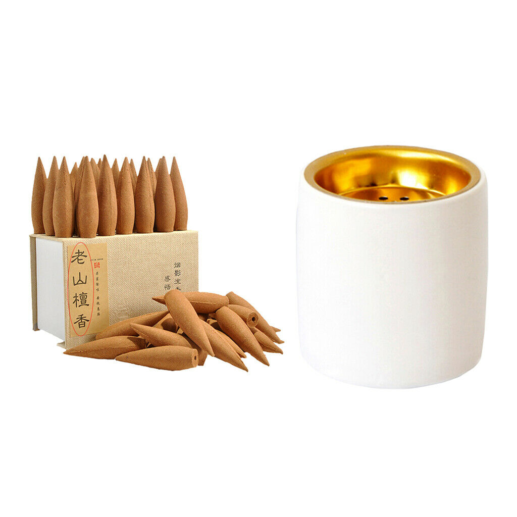 Ceramic Incense Candle Burner Holder Incense Cone(30min) Modern Home Decor