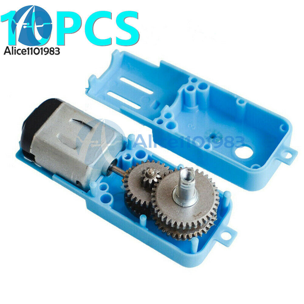 10pcs 1:90 Geared Motor TT Roboter Auto Chassis Anti Interferenz 3-6V 110RPM