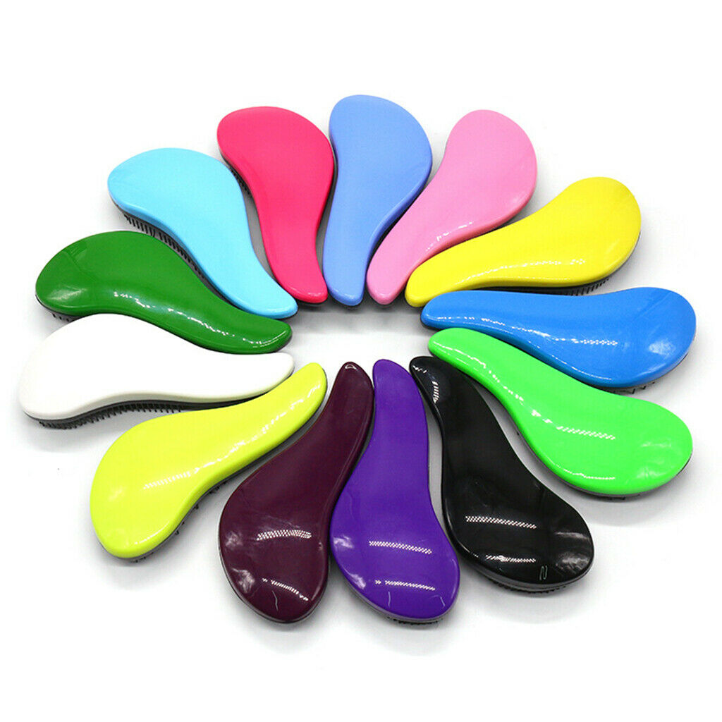 Hair Brush  Free Hair Combs Unique Handle Detangling Comb Yellow