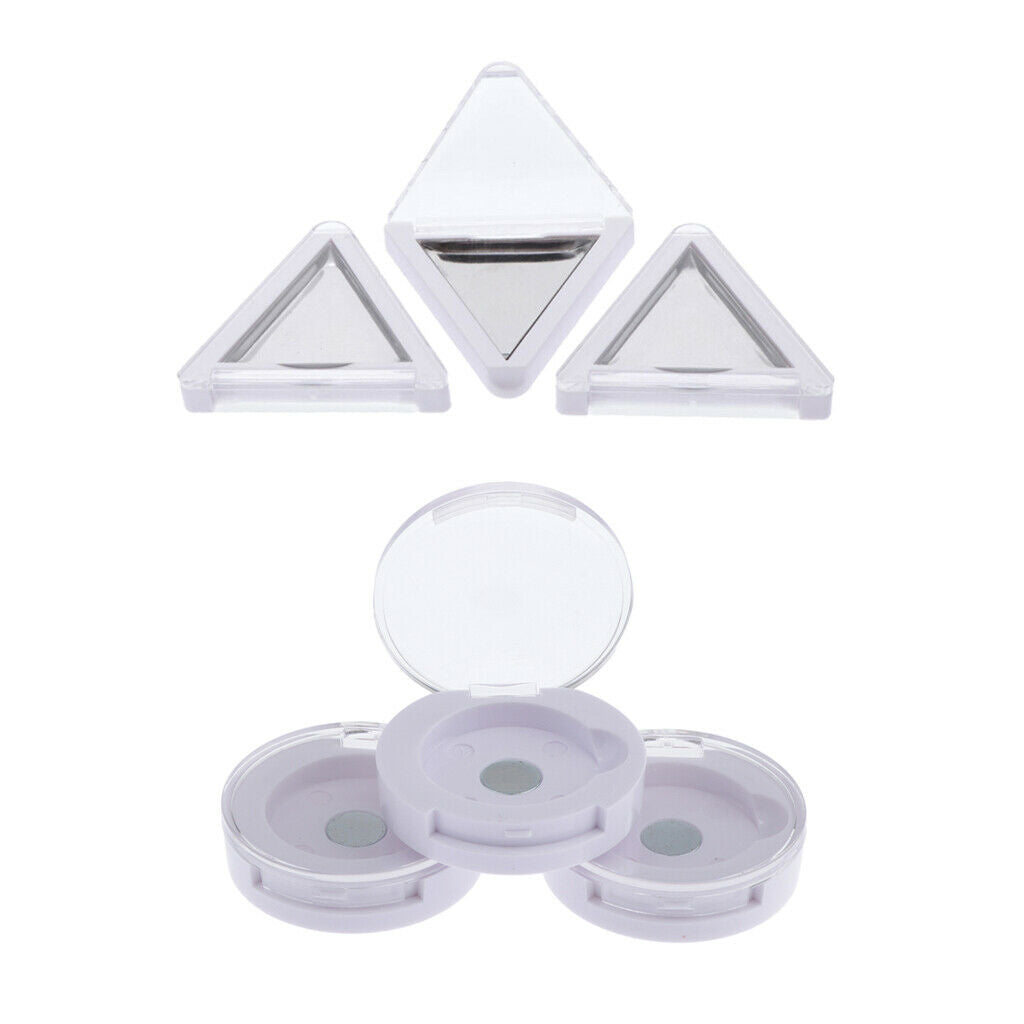 Eyeshadow Case Blush Lip Gloss Pressed Powder Lipstick Box Container White