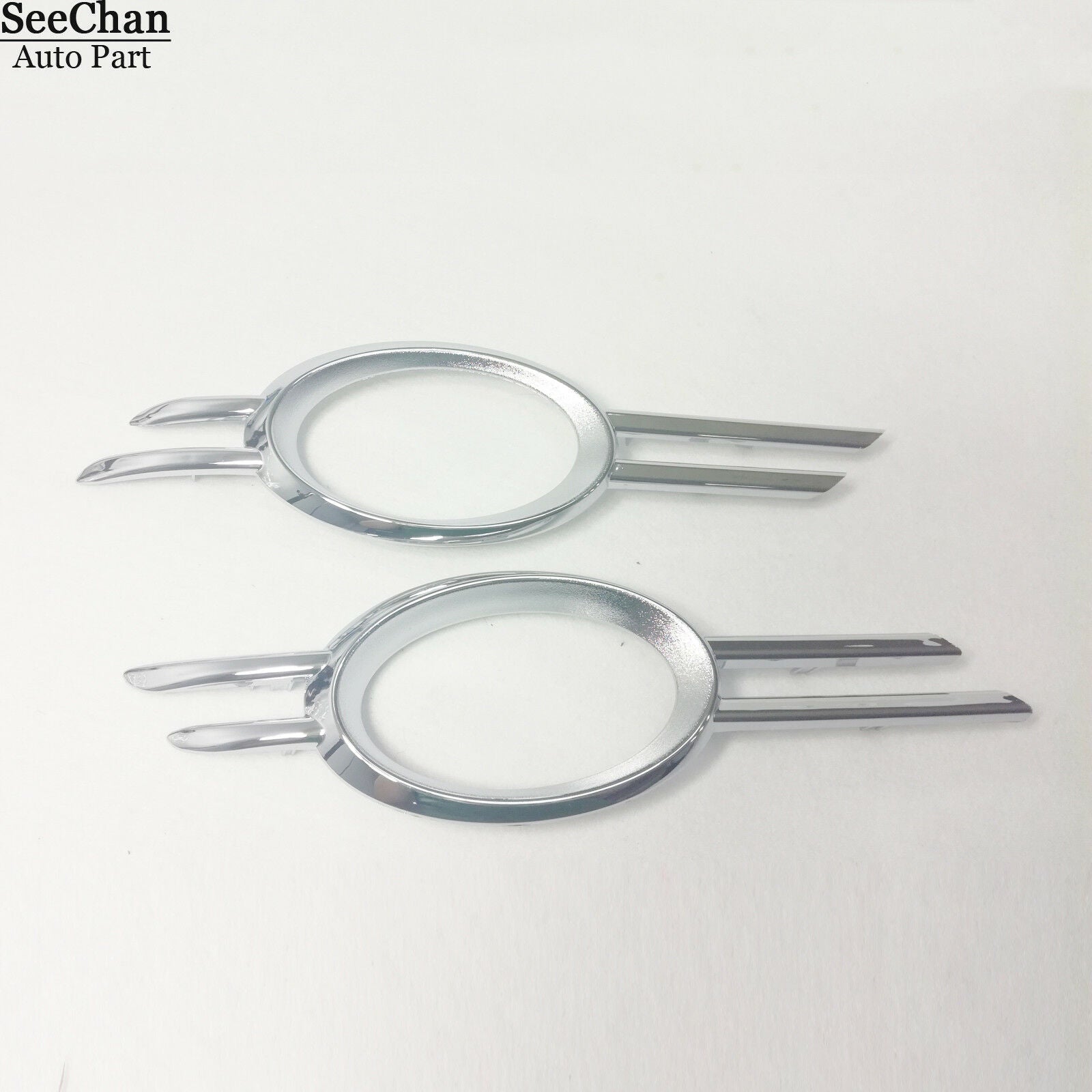 Pair of R+L Fog Light Grills Trim Chrome Fits Mercedes Benz 07-09 E CLASS W211