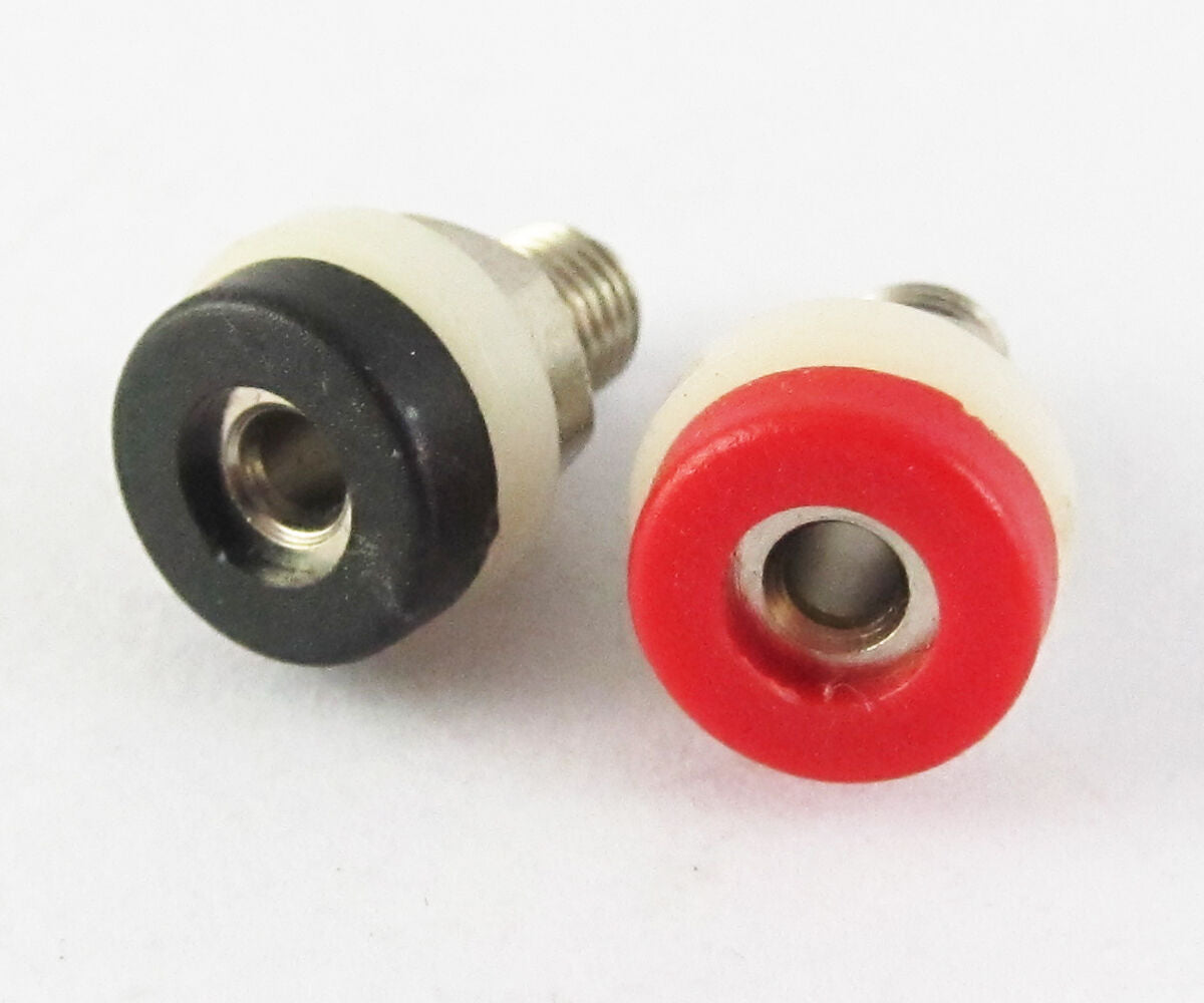 4pcs 2 colors Red Black Mini 2mm Banana Plug receptacle Binding Post NEW