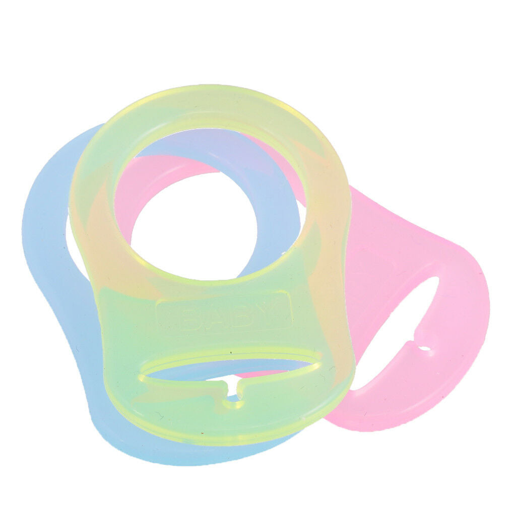 10Pcs Silicone Clip Baby Pacifier Dummy Adapters Ring holder Soother