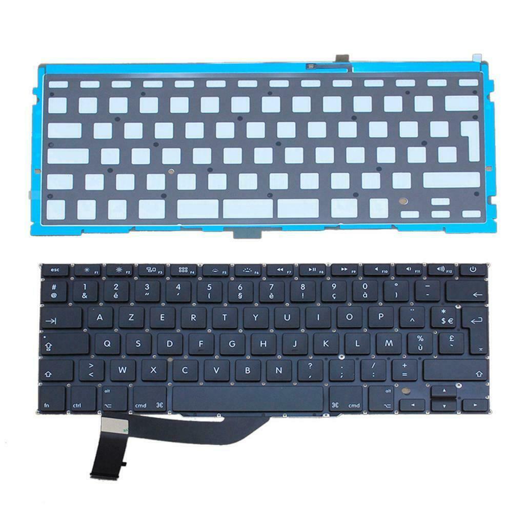 French Layout Keyboard Parts for MacBook Pro 15" A1398 MC975 With Backlit