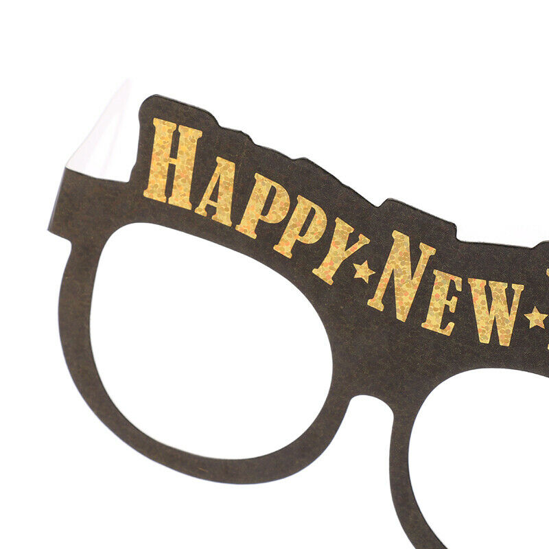 6PCS New Year Paper Glasses Frame 2022 New Year Photo Props Paper Be KX