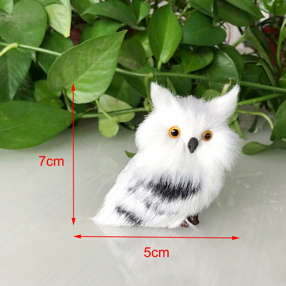 Owl Furry Christmas Ornaments Simulation Decor Christmas Family Child Gift  NEW