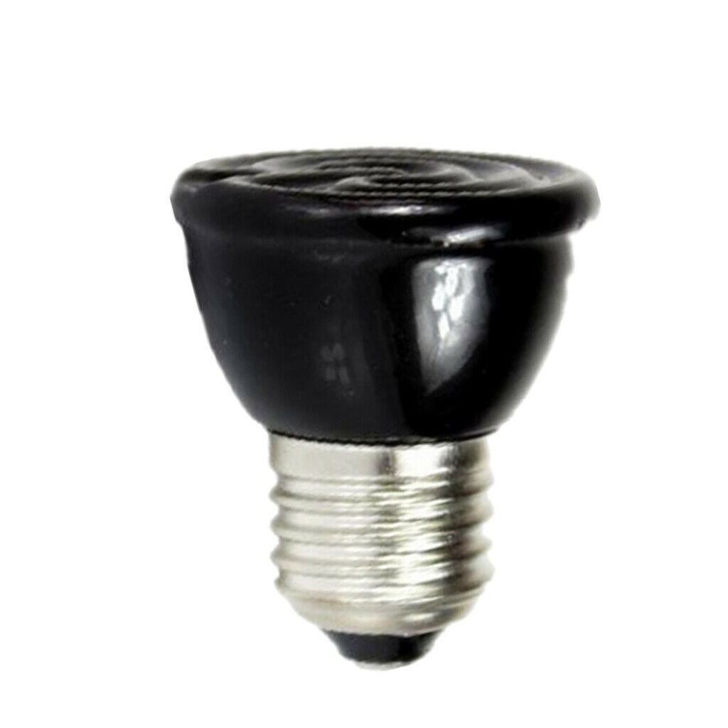 2 Pieces E27 Ceramic Pet Reptile Heat Lamp Infrared Heater Light Bulb 60W