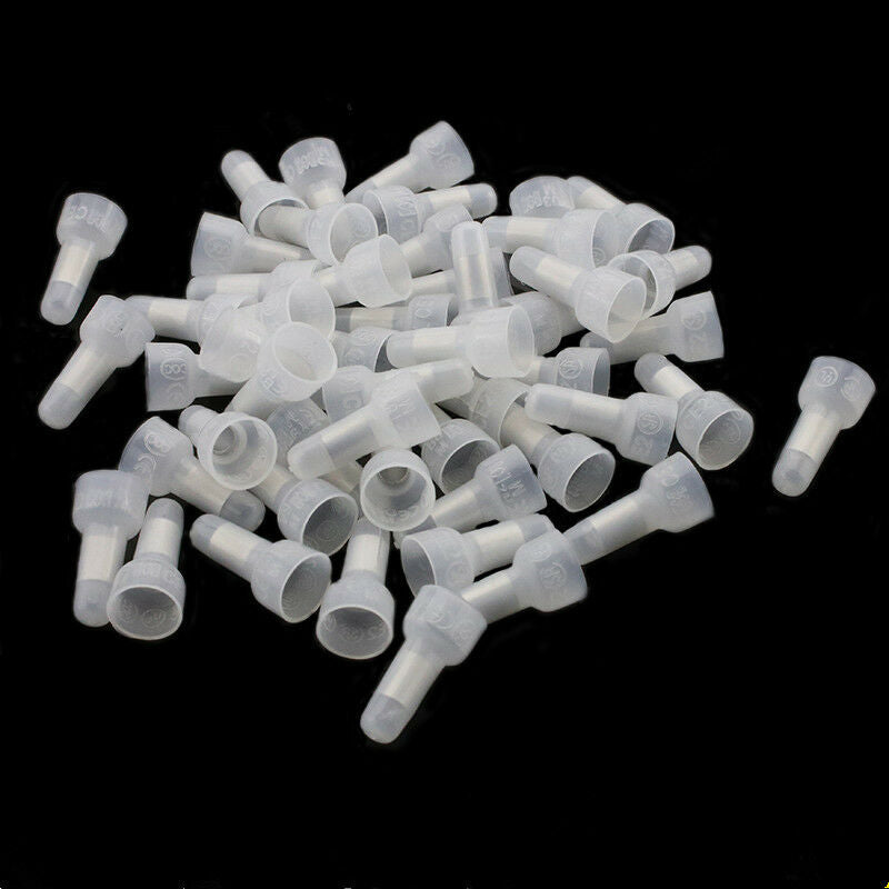 100PCS Terminals Cap 3MM ID Closed End Crimp Cap Gauge Car Audio Wire Connector