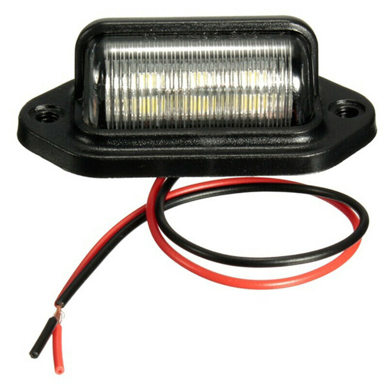 6LED License Number Plate Tag Interior Step Light For Boat RV Trailer CaravaBDA