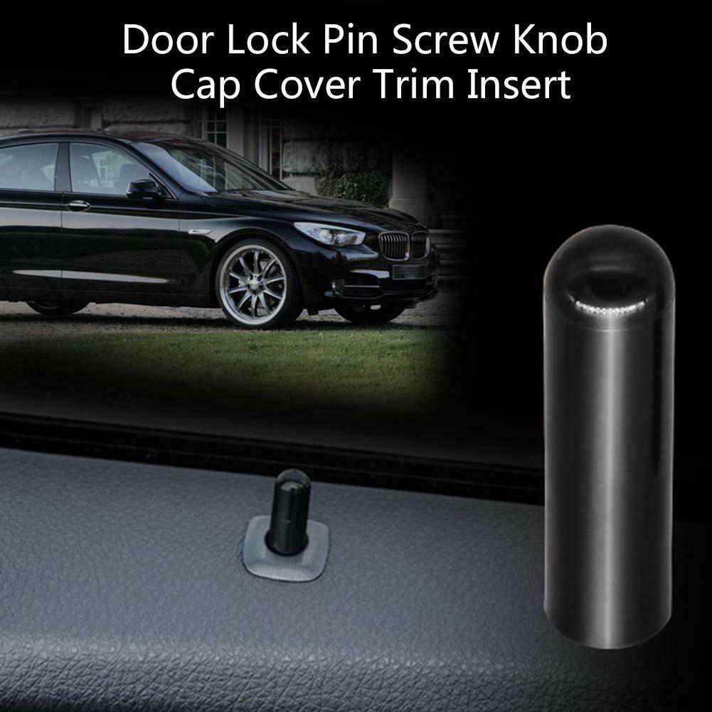 Door Lock Button Pin Screw Knob Black for BMW F10 F02 F07 E70 525 730 X1 X6 @