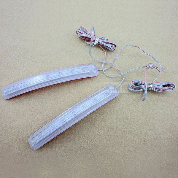 2 x 8 LED Car Turn Signal Indicator Mirror Light Amber