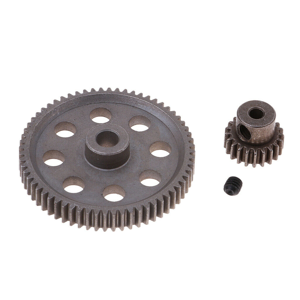 64T Metal   + 21T Engine Sprocket For RC HSP Upgrade Parts 94111
