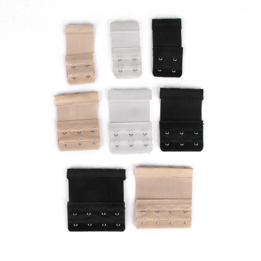 4 Pieces Bra Extender Narrow 4 Hook Soft Back Comfortable Band Extender