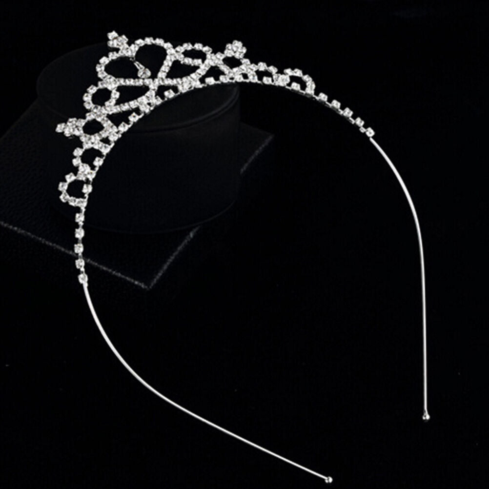 Girl Princess Hairband Child Party Bridal Crown Headband Crystal Diamond TiaraDD