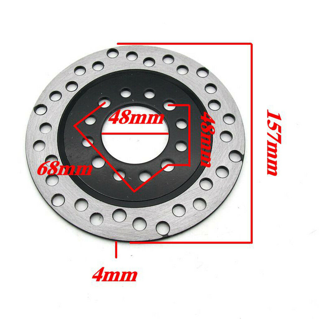 2X 160mm Rear Brake Caliper Disc Disk Rotor 125cc 150cc Quad Dirt Bike