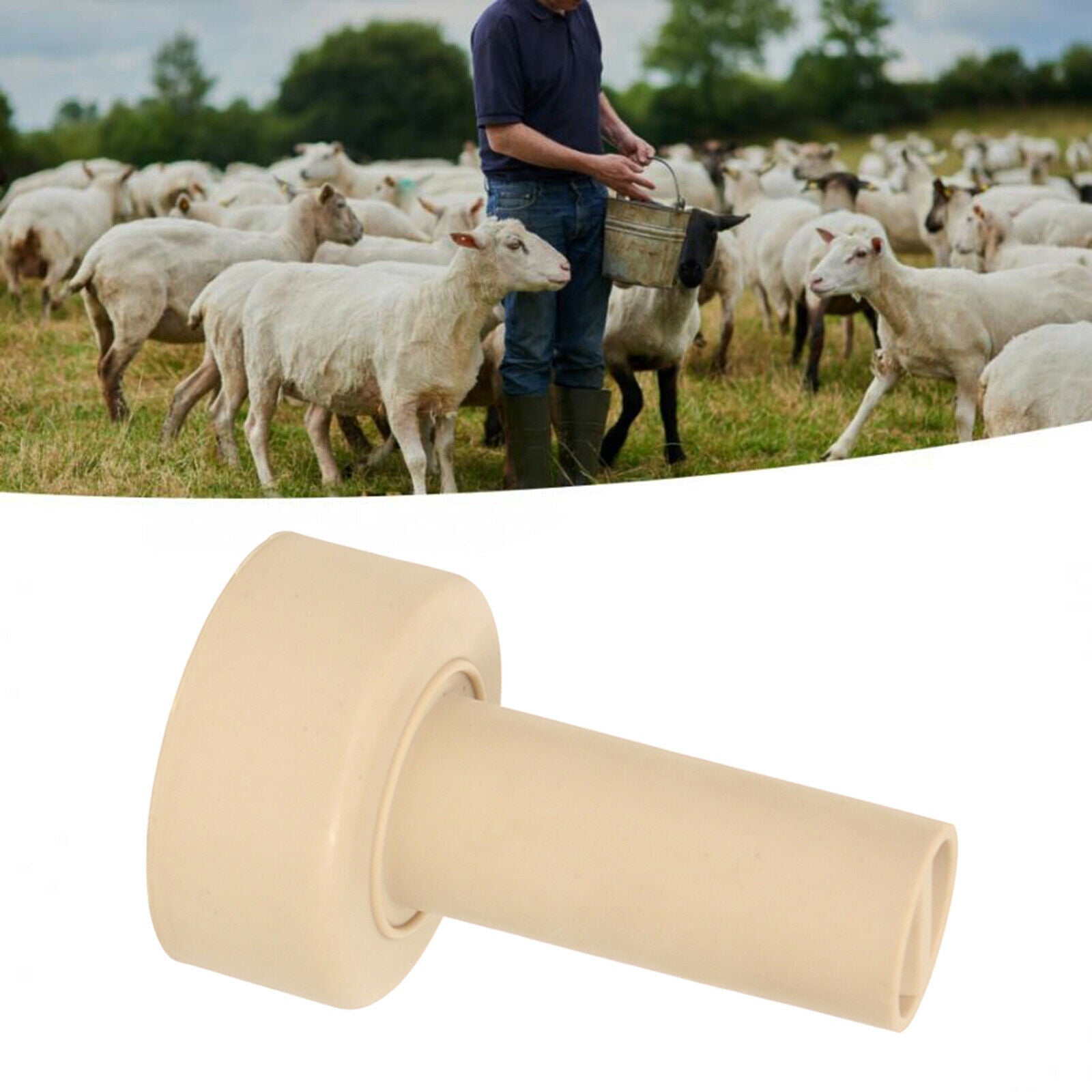 Rubber Livestock Nipple Milk Nipple for Cattle Goat Pony Livestock 9.5x5.9cm