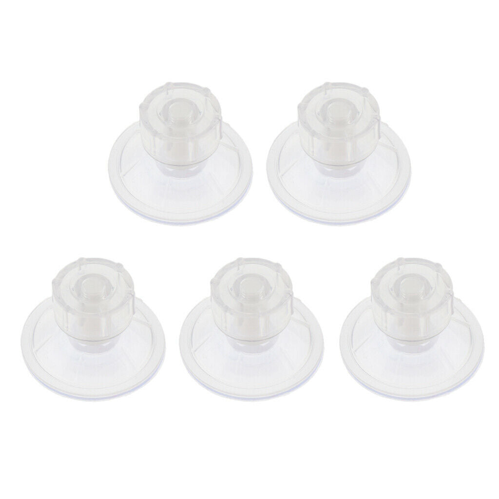 5pcs Acrylic Fish Tank Divider Suction Cup Double Suction Cup Aquarium Clip