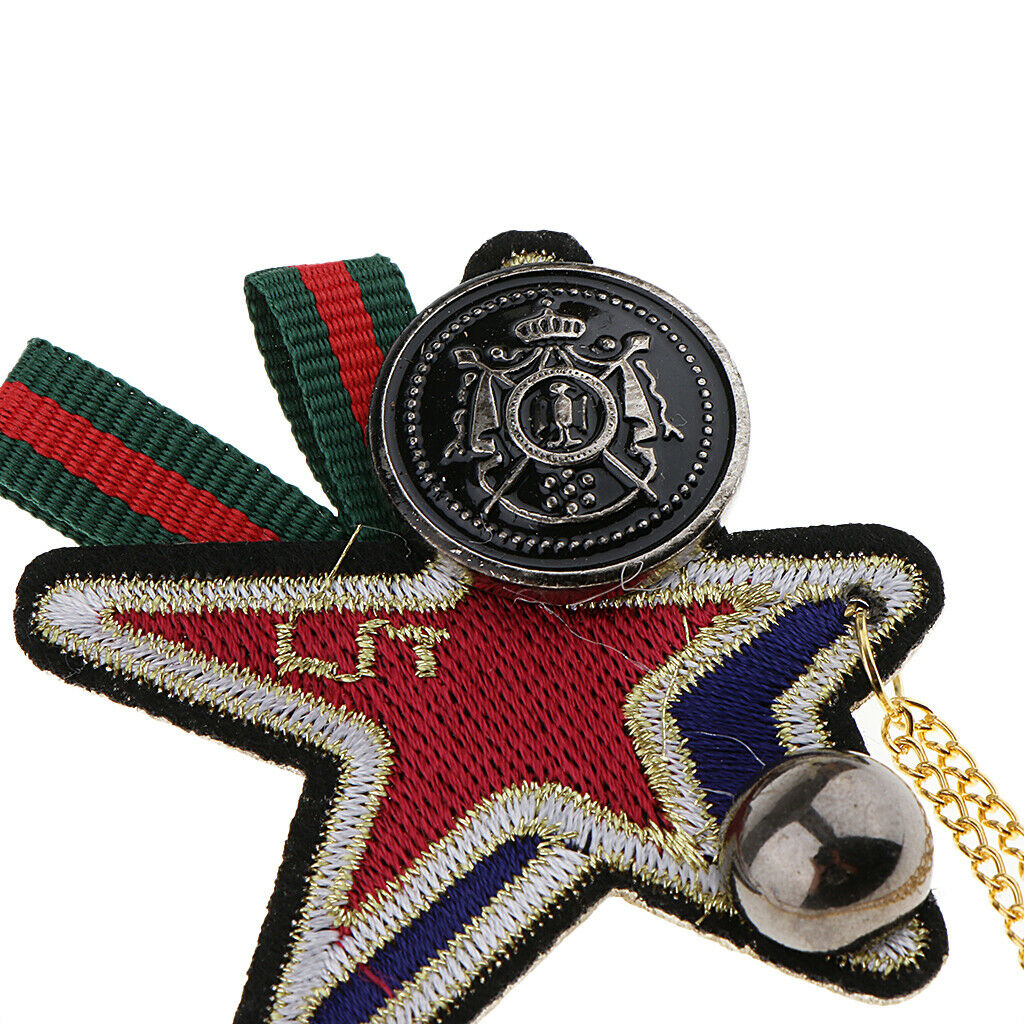 Tassel Chain Star Charms Fabric Nautical Themed Brooch Pins Badge Accessory