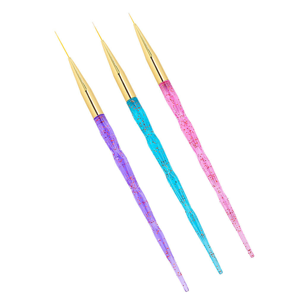 3-piece Professional Nail Art Brush, Nail Art Brush, Nail Art Brush Set