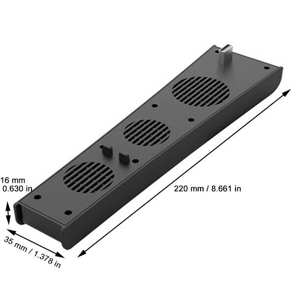 USB Cooler Cooling Fan fit for PS5 Console Host 3 Fan External Accessories Black