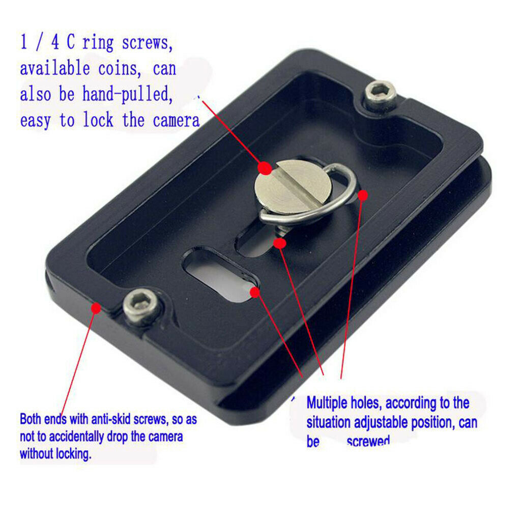 Camera Metal Clamp Quick Release QR Plate Replacement For Arca Swiss Tripod