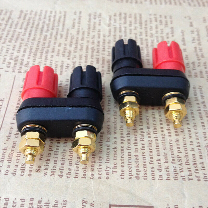 10Pcs Dual 2-way Female Banana Plug Terminal Binding Post for Speaker Amplifier