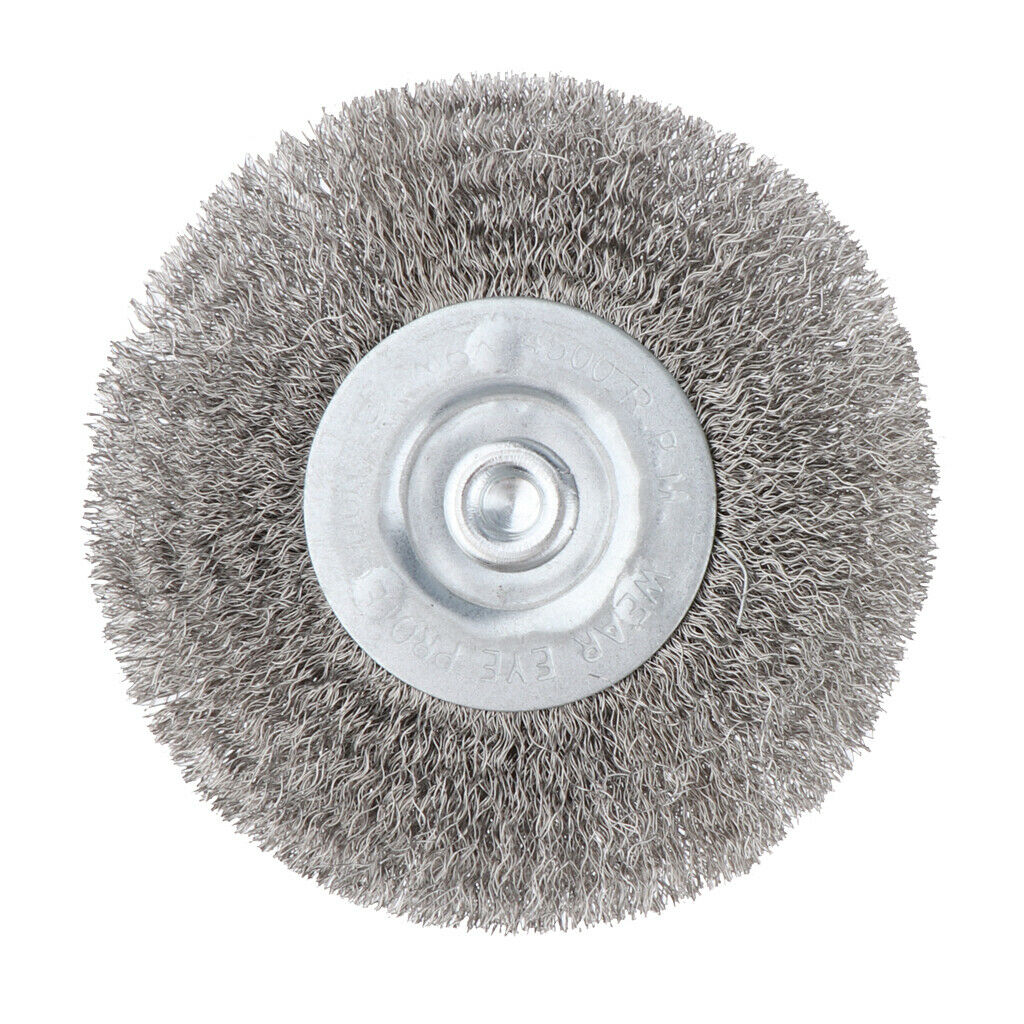 Wire Wheel Brush for Metal Derusting Wood Grinding Polishing 75mm 0.15mm