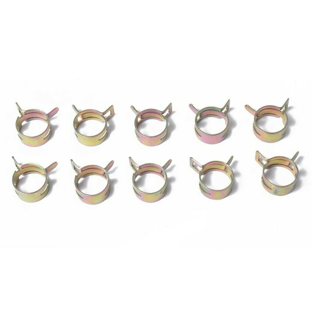 80pcs Fuel Hose Spring Clip Water Pipe Air Tube Clamp Fastener 6-15mm Solid