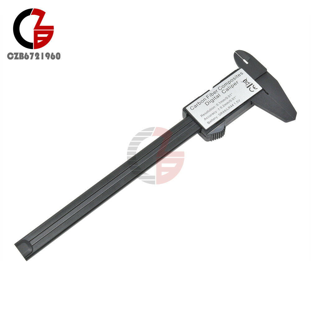 0-150mm LCD Digital Electronic Carbon Fiber Vernier Caliper Gauge Micrometer