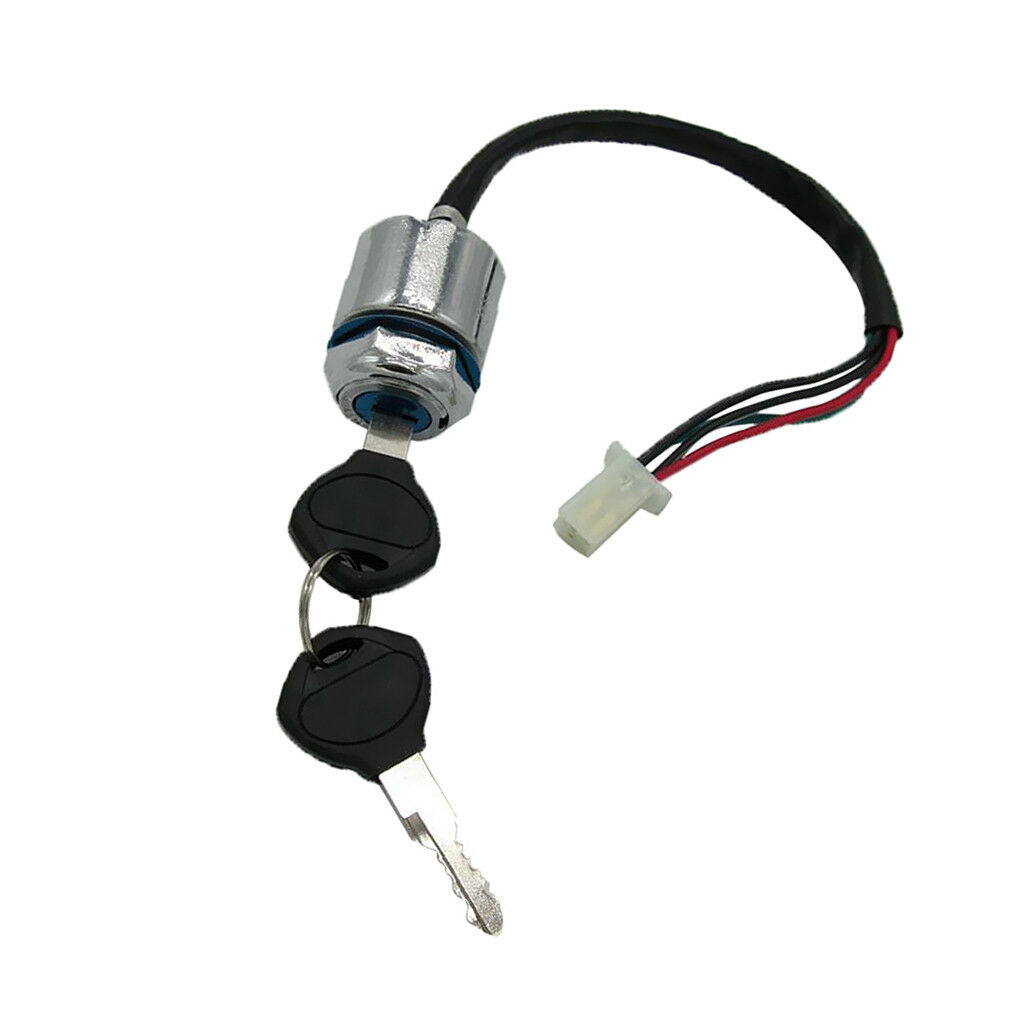 4-Wire Pin Ignition Key Barrel Switch for Go Kart ATV Quad Dirt Bike Scooter