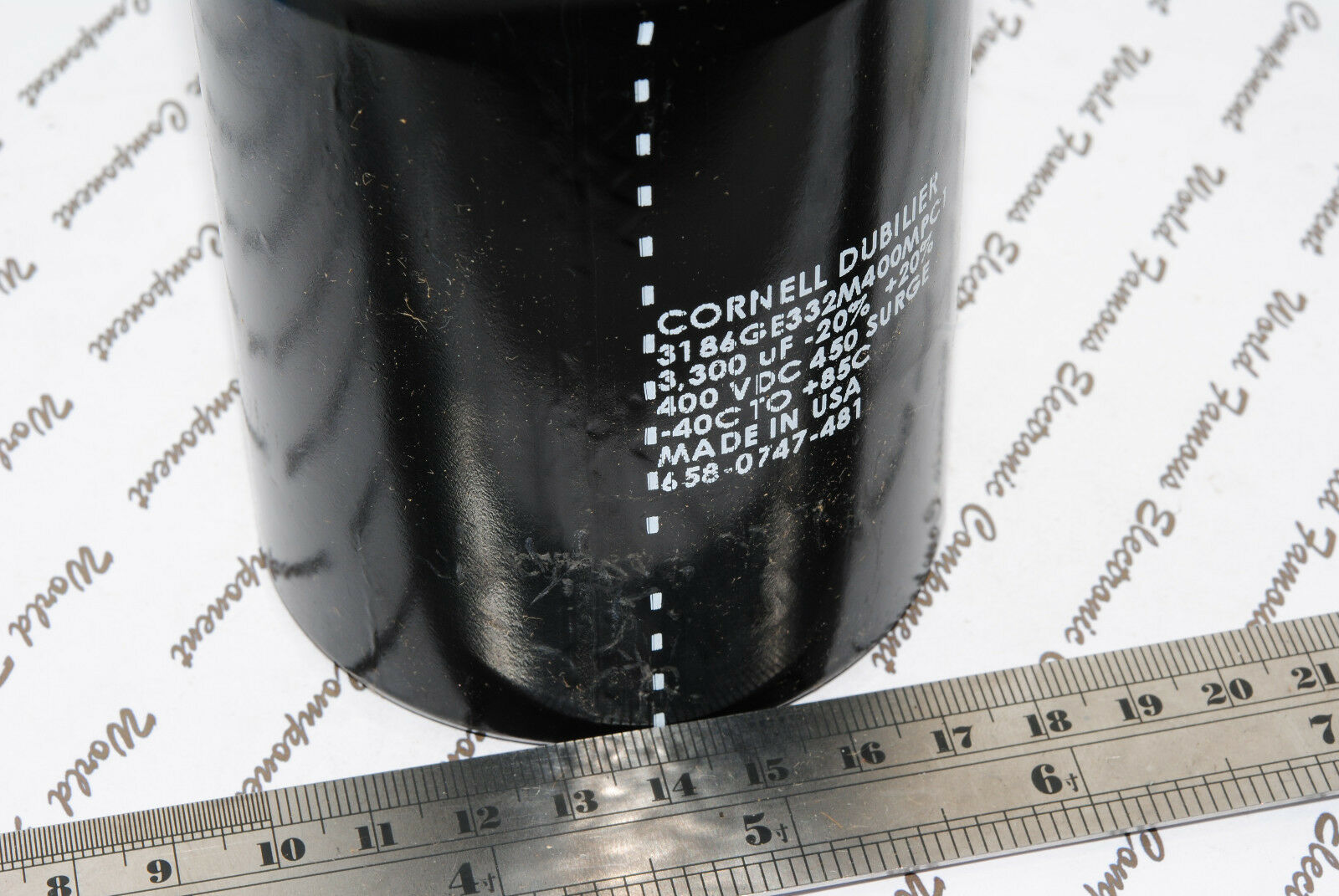 1pcs - CDE 3300uF 400V 3186 Screw Terminal Capacitor - 3186GE332M400MPC1