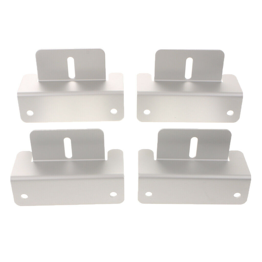 4x Aluminum Alloy RV Roof Solar Panel Mounting Z Type Brackets With 12 Bolts