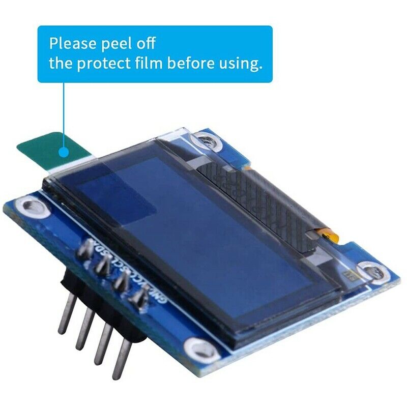 2Pcs 0.96Inch OLED Module 12864 128X64 White SSD1306 Driver IIC Serial DisplayS2