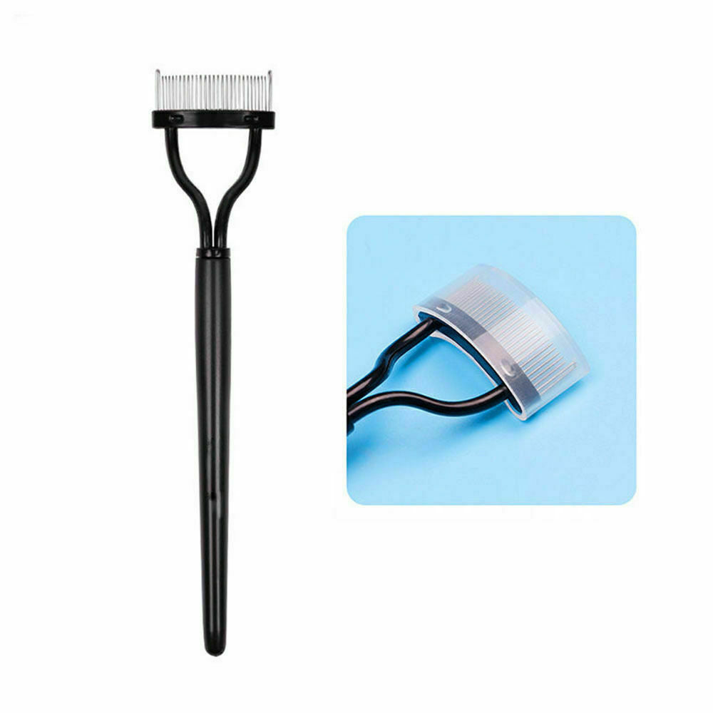 New Makeup Mascara Guide Applicators Steel Needle Eyelash Comb Eyebrow Brush