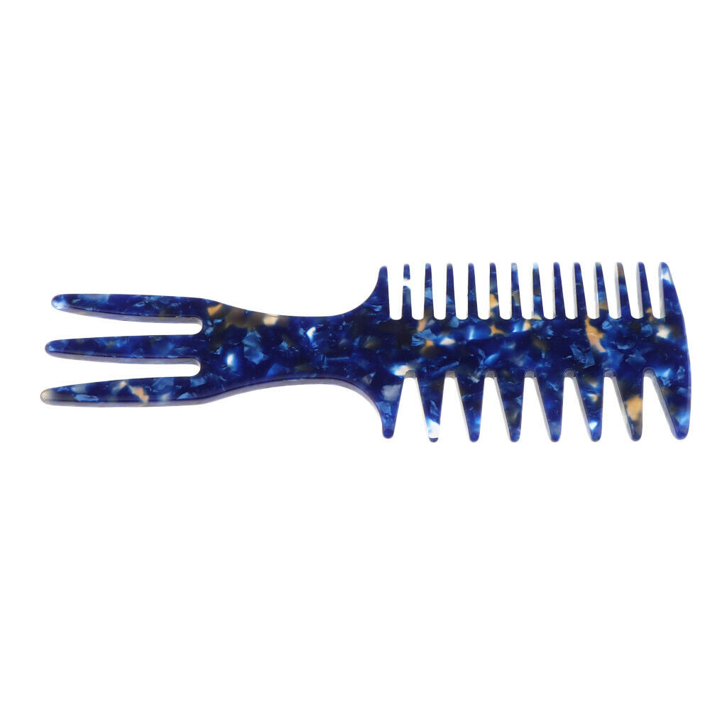 4pcs Barber Styling Comb 3 in 1 Fish Bone Shape Wide Tooth Dyeing Comb for Hair