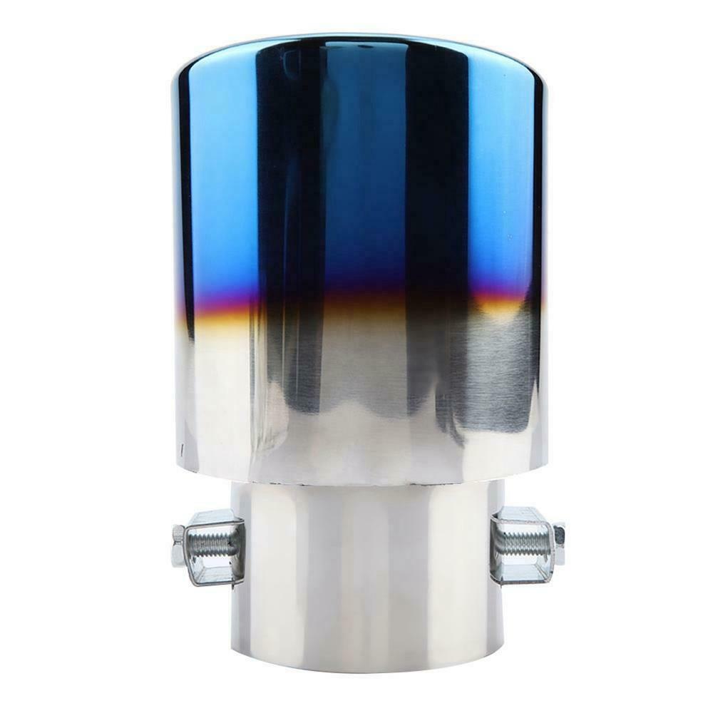 Universal Car Straight Exhaust Pipe Rear Muffler Tip Tail Throat Stainless Steel