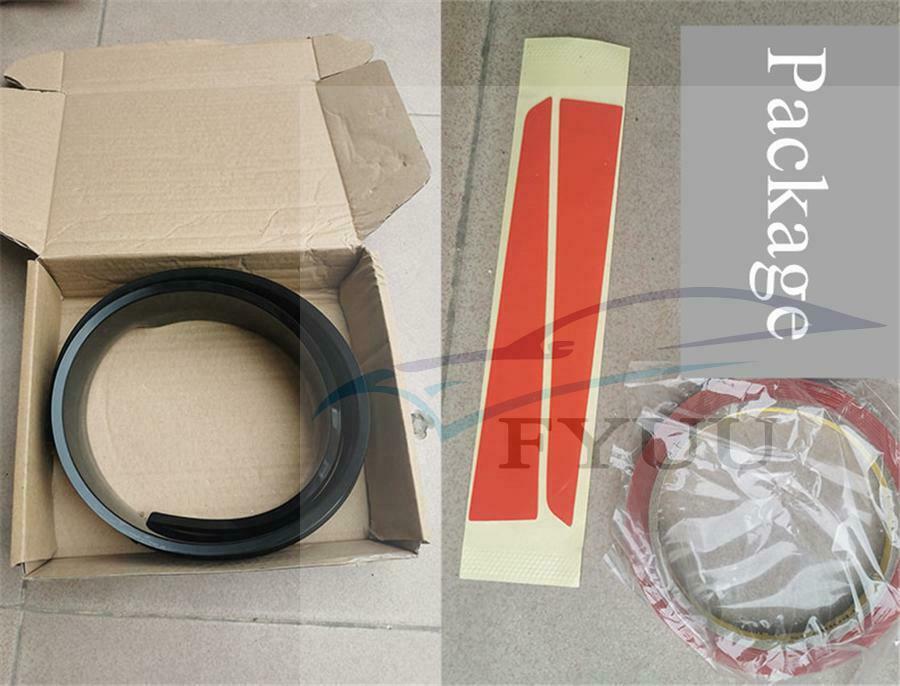 Universal Glossy Black Car Rear Spoiler & Roof Wing Splitter Lip Trim 115CM 45"