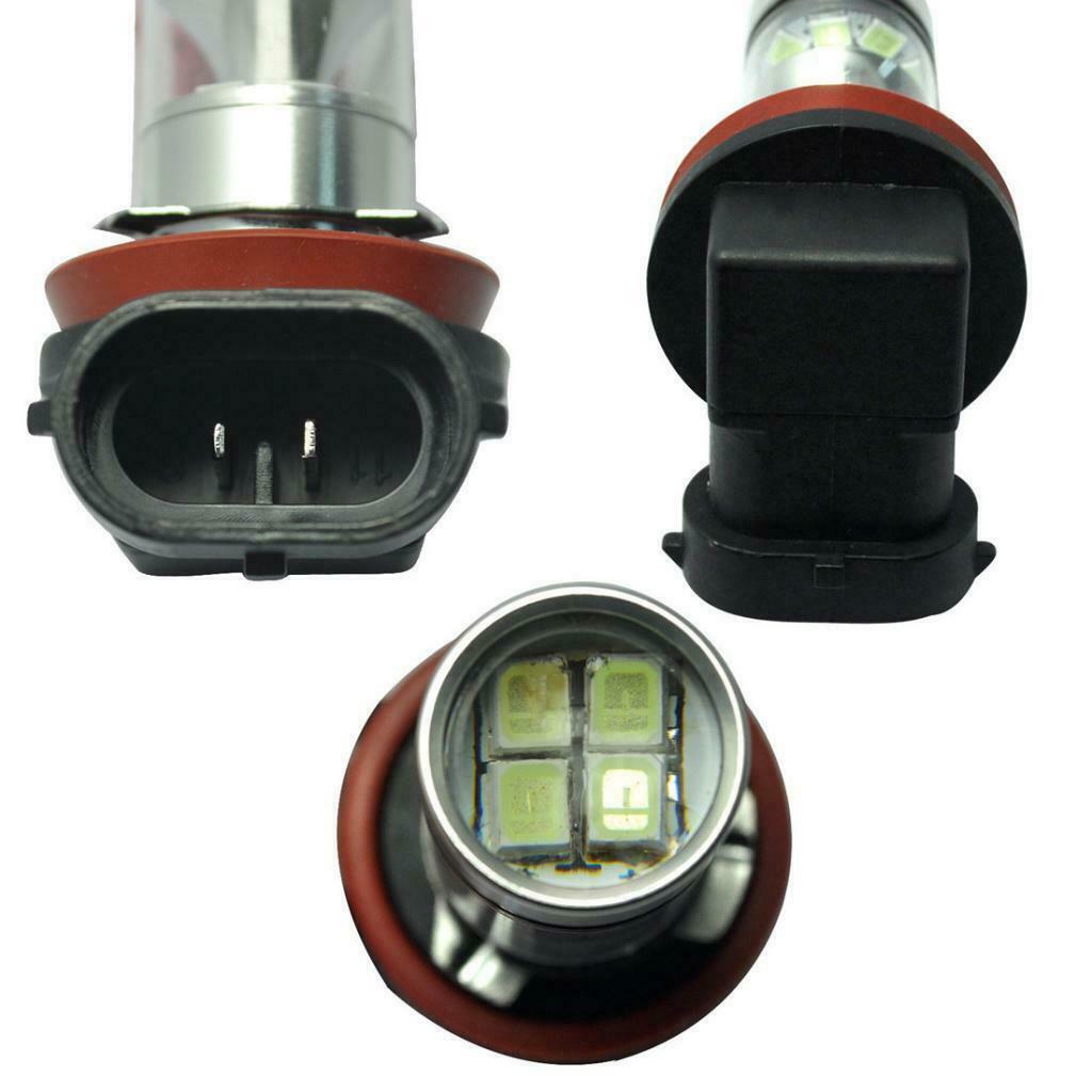 2 Pieces H11 H8 100W Projector Bulbs For Led Car Lights 10000k Blue