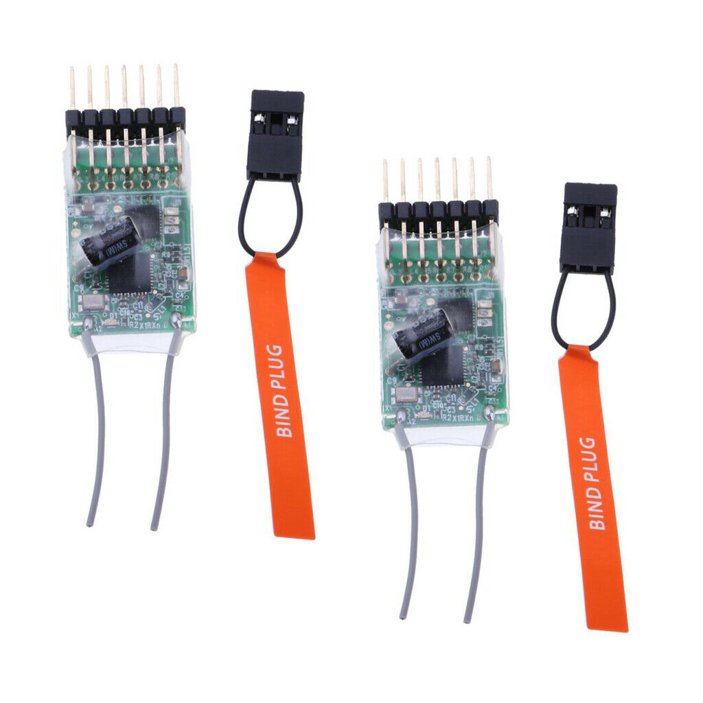2pcs AR6100E 6CH   Receiver For  Transmitter DX6I DX18 DX8