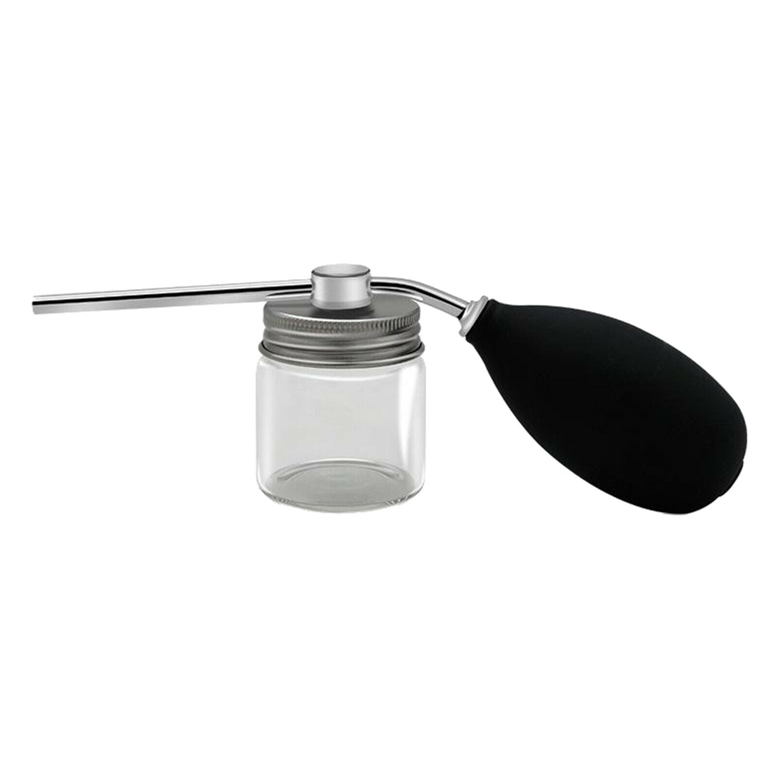 Aluminum   Silicone Talc Powder Blower Puffer Barbers Hairdressers Talcum