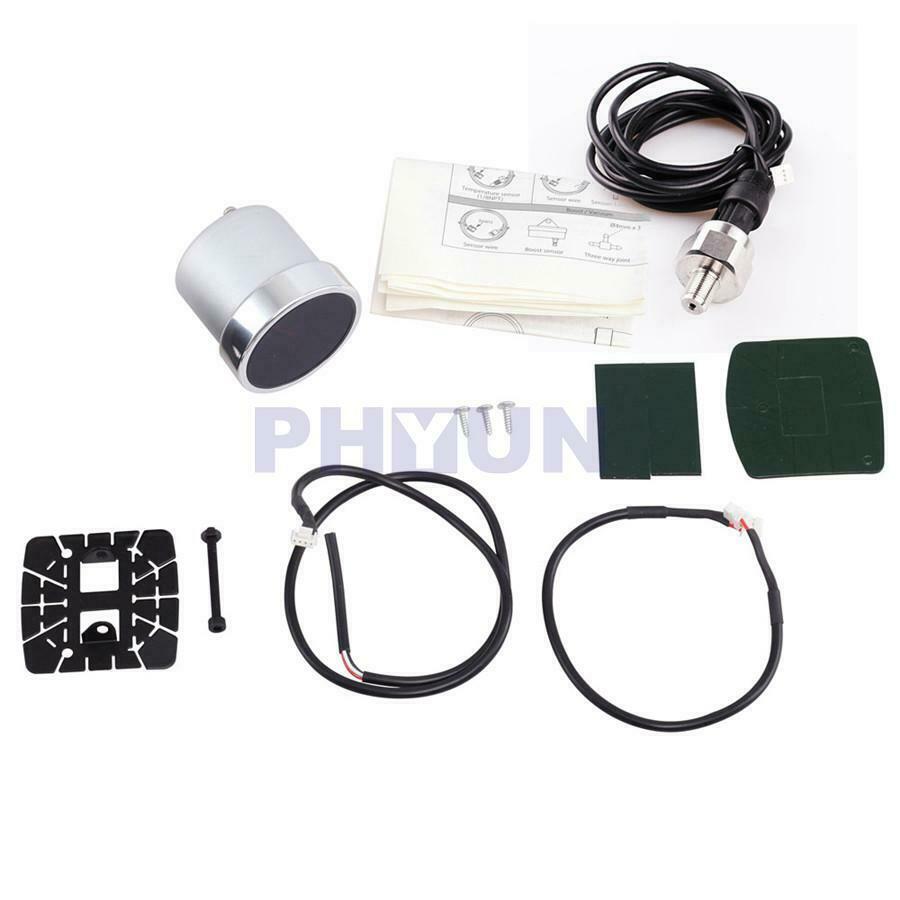 2" 52MM Car Oil Pressure Guage 0-10BAR +Electronic Sensor Holder For 12V Vehicle