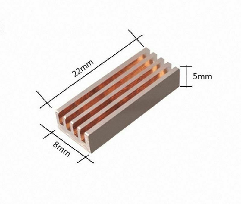 8Pcs For DDR DDR2 DDR3 RAM Memory Copper Heat Sink